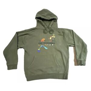 THE HUNDREDS X ACME DYNAMITE Wile E Coyote Road Runner Looney Tunes Hoodie Small